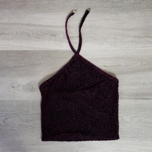 BlackMilk Burned Velvet Magenta Mandala Halter 